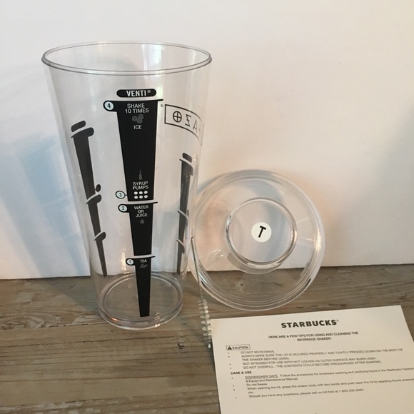 Kitchen | Starbucks Clear Tazo Tea Shaker 24 Oz | Poshmark
